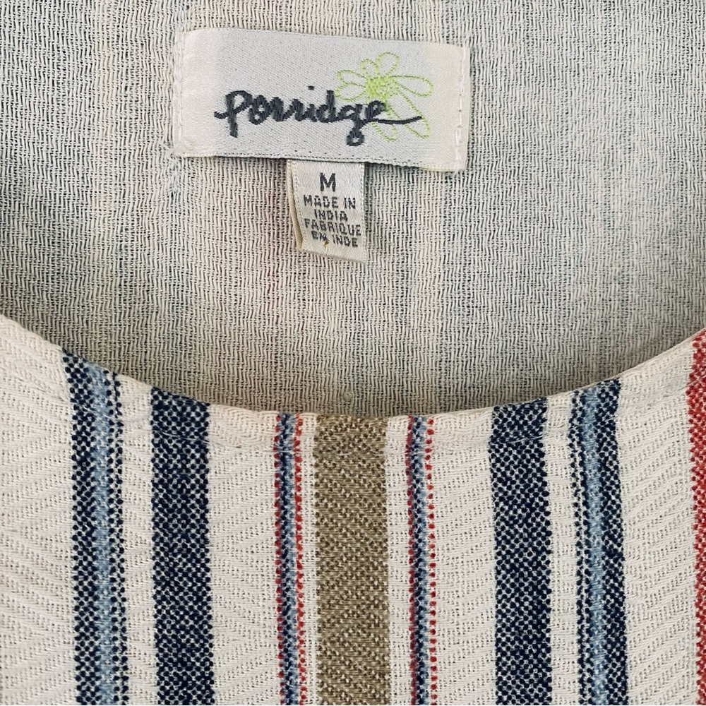 Anthropologie Porridge Trapeze Striped Rayon Blend Sleeveless‎ Dress Size Medium - Picture 6 of 8